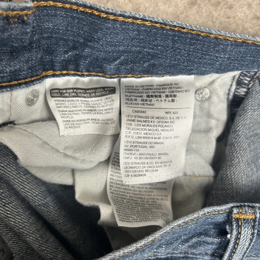 Levis 559 Jeans Men 34x32 Blue Loose Straight‎ Skater Baggy Grunge Distressed